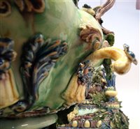 Lot 217 - Peter Weldon Majolica elephant samovar "Loxodonta Africana".