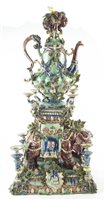 Lot 217 - Peter Weldon Majolica elephant samovar "Loxodonta Africana".