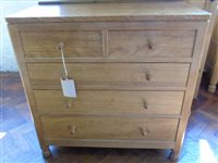 Lot 453 - Mouseman chest of drawers