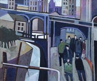 Lot 396 - Peter Stanaway, "Rochdale Canal", acrylic.