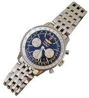 Lot 84 - Gent's Breitling Navitimer 01 Chronograph stainless steel wristwatch