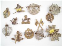Lot 99 - A collection of cap badges