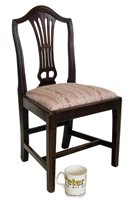 Lot 691 - Edwardian Hepplewhite design child's single chair.