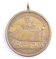 Lot 2 - Commemorative medal, Battle of Parkany, bronze.