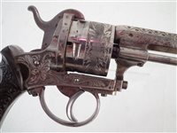 Lot 15 - 12mm 6 shot Guardian Pinfire revolver.