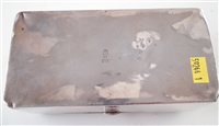Lot 328 - Chinese silver canton cigarette box.
