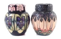 Lot 261 - Two small Moorcroft Ginger Jars
