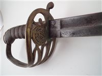 Lot 174 - 1822 pattern sword, short sword and one other ER sword