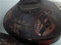 Lot 89 - Two pithe helmets in tins