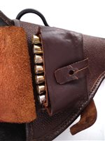 Lot 245 - Gletcher  air pistol revolver nagant with cartridges holster and instructions No. 25 NGT 1903 4.5mm