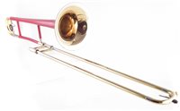 Lot 129 - L.A. Sax Red tenor trombone in case