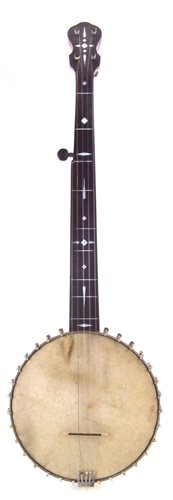 Lot 70 - Newells Star five string fretless banjo