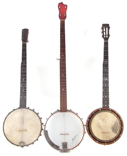 Lot 64 - Three five string Banjos
