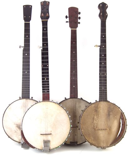 Lot 48 - Four five string banjos