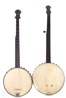 Lot 29 - R. Ward Gold Medal fret less banjo and a Mathews fretted banjo
