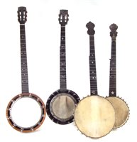 Lot 67 - Four banjos