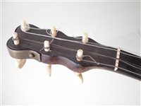Lot 44 - Fret less zither banjo retailed by Withers and Co.
