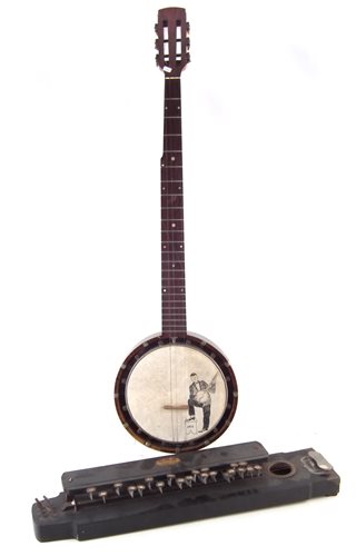23 - J.E. Dallas banjo and a C.M.H. Indian banjo