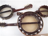 Lot 60 - Two Banjolins and a banjolele