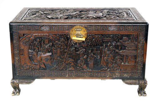 Lot 691 - Chinese camphor chest.