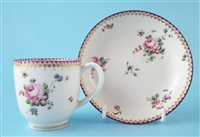 Lot 73 - Chelsea Derby cup and saucer circa 1770