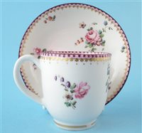 Lot 73 - Chelsea Derby cup and saucer circa 1770