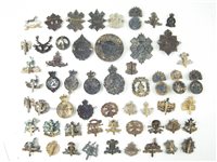 Lot 91 - Fifty-five British Army cap badges