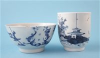 Lot 126 - Liverpool Chaffers coffee cup and a tea bowl