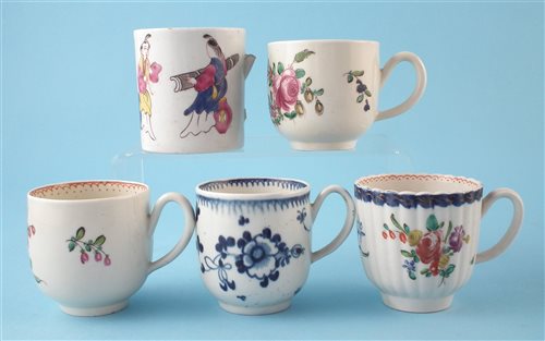 Lot 117 - Four Liverpool Christian's coffee cups and a coffee can