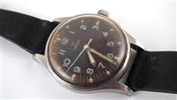 Lot 48 - A 1940s Omega RAF '53 - Fat Arrow' manual wind wristwatch