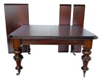 Lot 693 - Victorian wind-out dining table.