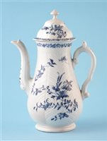 Lot 145 - Worcester feather moulded coffee pot