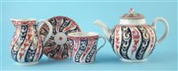 Lot 156 - Worcester teapot, cream jug, saucer and coffee can