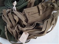 Lot 94 - Large collection of webbing and Sten gun magazines.