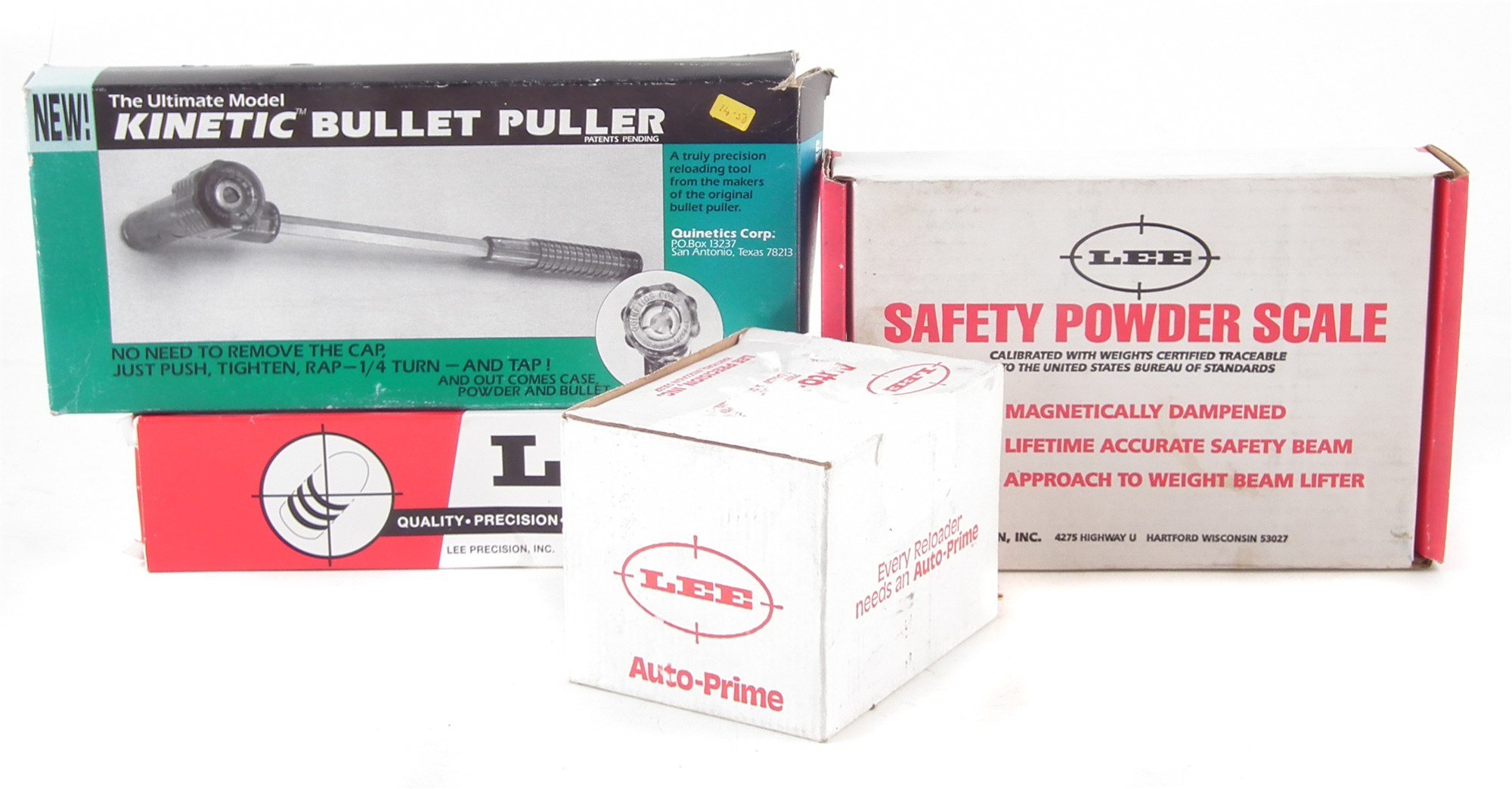 Lot 95 Lee reloading equipment and a bullet puller.