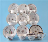 Lot 158 - Chamberlain and Flight Worcester tea bowls / cups and saucers