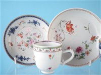 Lot 165 - Chinese porcelain, cups saucers and tea bowls