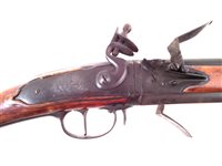 Lot 128 - Flintlock Wender double gun