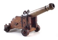 Lot 16 - 19th century bronze signal cannon