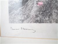 Lot 23 - Large signed battle scene etching after Francois Flameng