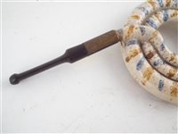 Lot 184 - Pratt ware coil snake pipe
