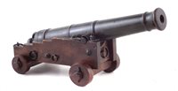 Lot 7 - Small 19th century bronze cannon