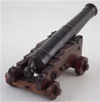 Lot 7 - Small 19th century bronze cannon