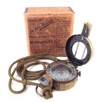 Lot 24 - 1940 British compass with lanyard