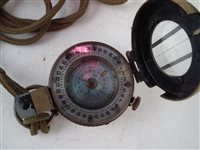 Lot 24 - 1940 British compass with lanyard