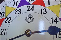 Lot 550 - An RAF operations room wall clock** made by F.W Elliott Ltd, England