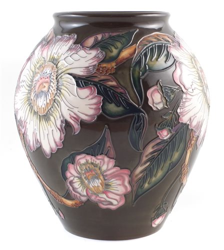 Lot 267 - Moorcroft vase decorated with Gustavia Augusta pattern