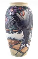 Lot 269 - Moorcroft vase, decorated with Swallows pattern