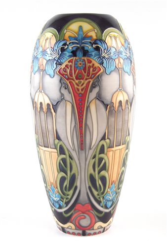 Lot 260 - Moorcroft vase,, decorated with Dasara pattern