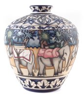 Lot 274 - Moorcroft vase, decorated with Kerala pattern